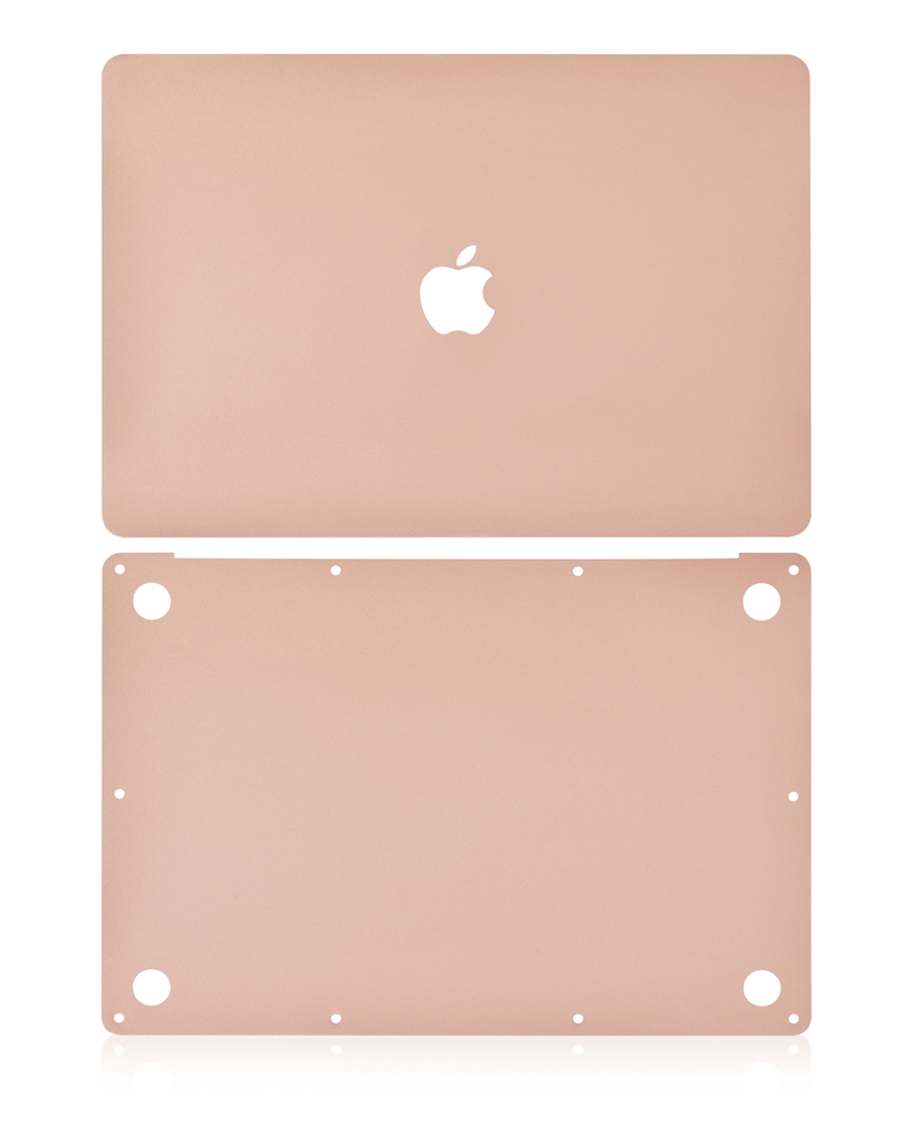 2 in 1 (Top and Bottom) Skin Compatible For MacBook Air 13&quot; Retina (A1932 / Late 2018 / Early 2019) (Rose Gold)