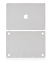 2 in 1 (Top and Bottom) Skin Compatible For MacBook Air 13&quot; Retina (A1932 / Late 2018 / Early 2019) (Silver)
