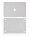 2 in 1 (Top and Bottom) Skin Compatible For MacBook Air 13&quot; Retina (A2179 / Early 2020) (Silver)