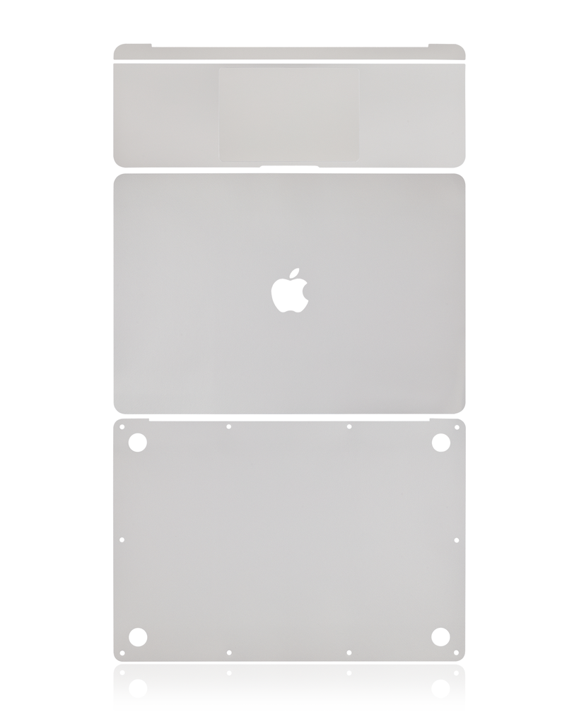 4in1 (Top, Bottom, Keyboard, Palmrest) Skin Compatible For MacBook Air 13&quot; Retina (A2179 / Early 2020) (Silver)