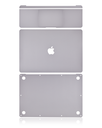 4in1 (Top, Bottom, Keyboard, Palmrest) Skin Compatible For MacBook Air 13&quot; Retina (A2179 / Early 2020) (Space Gray)