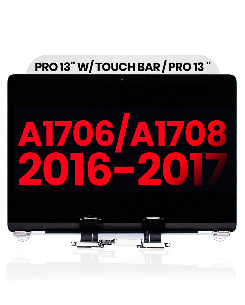 Complete LCD Display Assembly Compatible For MacBook Pro 13&quot; W/ Touch Bar / Pro 13&quot; (A1706 / A1708 / Late 2016 / Mid 2017) (Aftermarket Plus) (Silver)