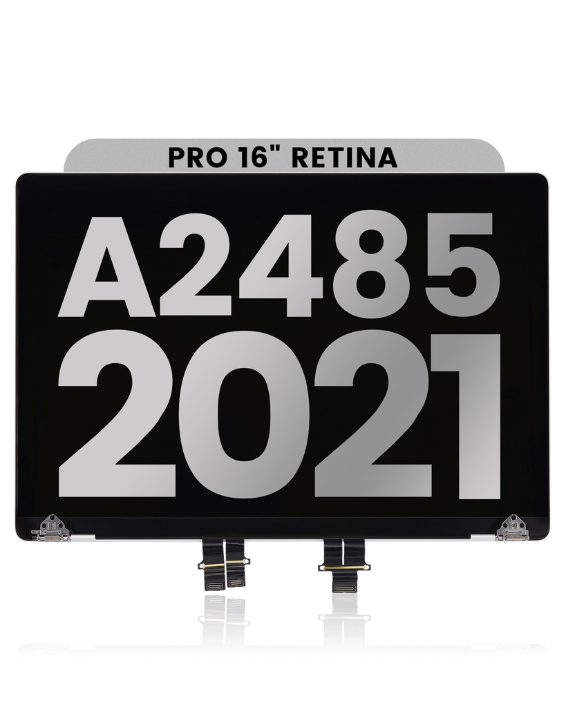 Complete LCD Display Assembly Compatible For MacBook Pro 16&quot; (A2485 / Late 2021) / (A2780 / Late 2023 / (A2991 / Late 2023) (Used OEM Pull: Grade A) (Silver)