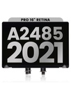 Complete LCD Display Assembly Compatible For MacBook Pro 16&quot; (A2485 / Late 2021) / (A2780 / Late 2023 / (A2991 / Late 2023) (Used OEM Pull: Grade A) (Silver)