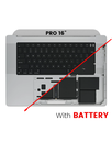 Top Case Assembly With Battery And Keyboard Compatible For MacBook Pro 16&quot; (A2485 / Late 2021) (Used OEM Pull: Grade A) (US Keyboard) (Space Gray)