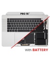 Top Case Assembly With Battery And Keyboard Compatible For MacBook Pro 16&quot; (A2141 / Mid 2019) (UK English) (Used OEM Pull: Grade New) (Silver)