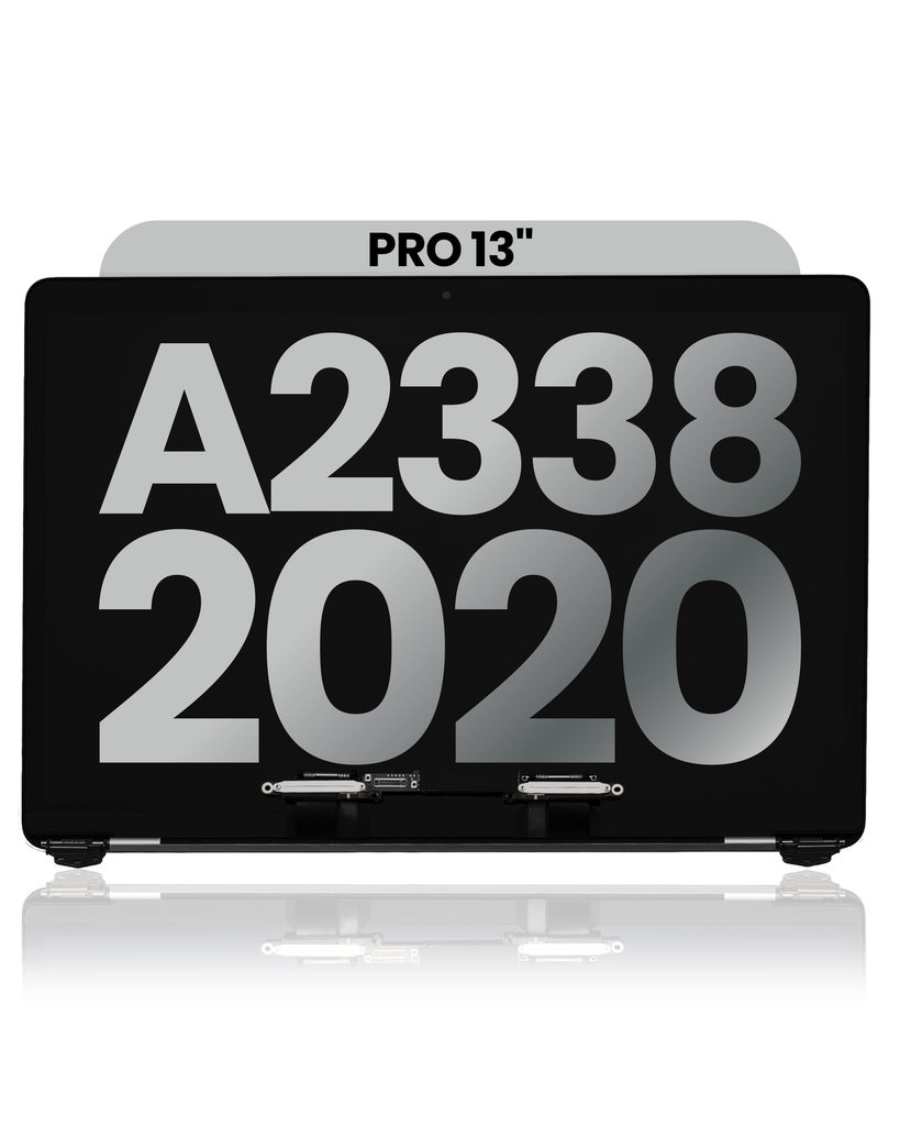 Complete LCD Display Assembly Compatible For MacBook Pro 13&quot; (A2338 / Late 2020) (M1) (Used OEM Pull: Grade B) (Silver)