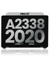 Complete LCD Display Assembly Compatible For MacBook Pro 13&quot; (A2338 / Late 2020) (M1) (Used OEM Pull: Grade B) (Silver)