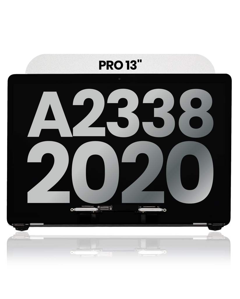 Complete LCD Display Assembly Compatible For MacBook Pro 13&quot; (A2338 / Late 2020) (M1) (Used OEM Pull: Grade A) (Silver)