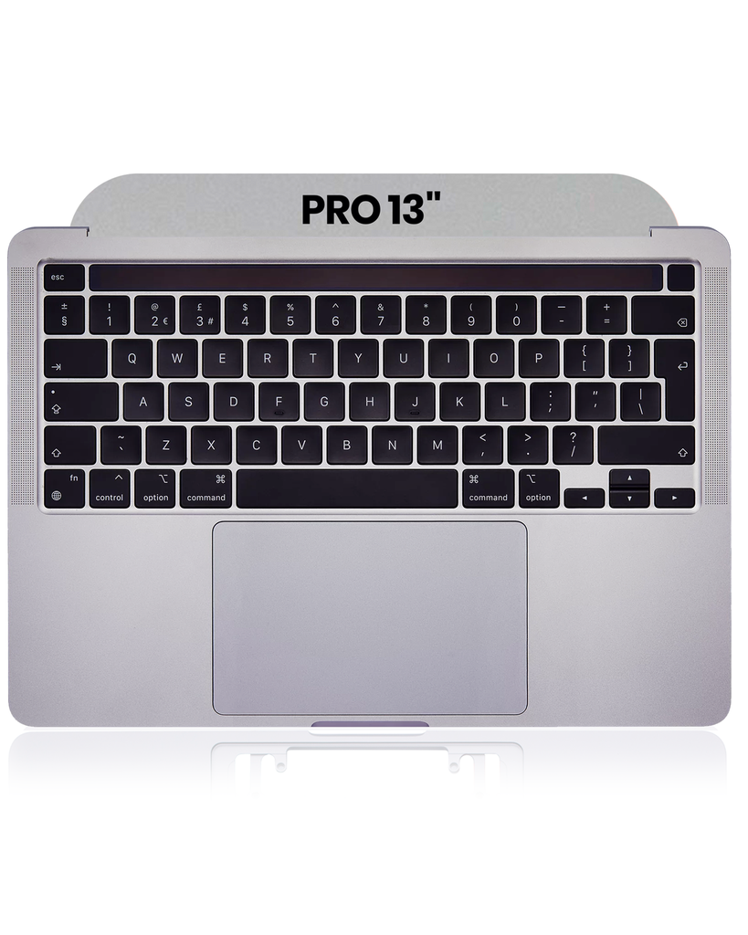 Top Case With Keyboard &amp; Trackpad Compatible For MacBook Pro 13&quot; (A2338 / Late 2020) (US Keyboard) (Used OEM Pull: Grade B/C) (Silver)