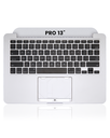 Top Case With Keyboard Compatible For MacBook Pro 13&quot; Retina (A1425 / Late 2012 / Early 2013) (US English) (Used OEM Pull: Grade A)
