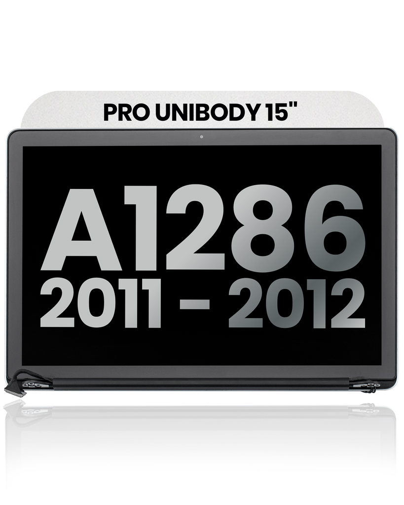 Complete LCD Display Assembly Compatible For MacBook Pro Unibody 15&quot; (A1286 / Early 2011 / Late 2011 / Mid 2012) (Used OEM Pull: Grade A) (Glossy)