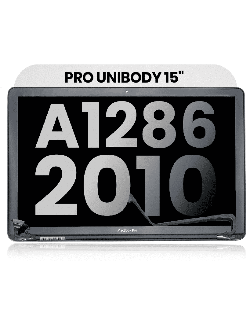 Complete LCD Display Assembly Compatible For MacBook Pro Unibody 15&quot; (A1286 / Mid 2010) (Used OEM Pull: Grade A) (Glossy)