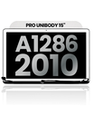 Complete LCD Display Assembly Compatible For MacBook Pro Unibody 15&quot; (A1286 / Mid 2010) (Used OEM Pull: Grade A) ( Anti-Glare)