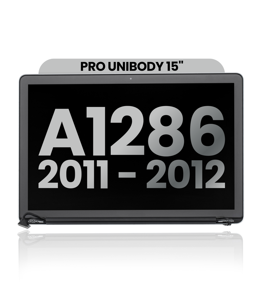 Complete LCD Display Assembly Compatible For MacBook Pro Unibody 15&quot; (A1286 / Early 2011 / Late 2011 / Mid 2012) (Used OEM Pull: Grade A) (Anti-Glare)