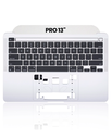 Top Case With Keyboard Compatible For MacBook Pro 13&quot; (A2338 / Late 2020) (US English) (Silver)