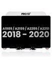 Complete LCD Display Assembly Compatible For MacBook Pro 13&quot; (A1989 / Late 2018 / Early 2019) (A2159 / Mid 2019) (A2289 / A2251 / Mid 2020) (Used OEM Pull: Grade B) (Silver)
