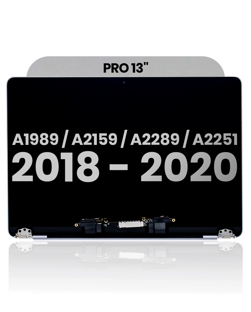 Complete LCD Display Assembly Compatible For MacBook Pro 13&quot; (A1989 / Late 2018 / Early 2019) (A2159 / Mid 2019) (A2289 / A2251 / Mid 2020) (Used OEM Pull: Grade A) (Space Gray)