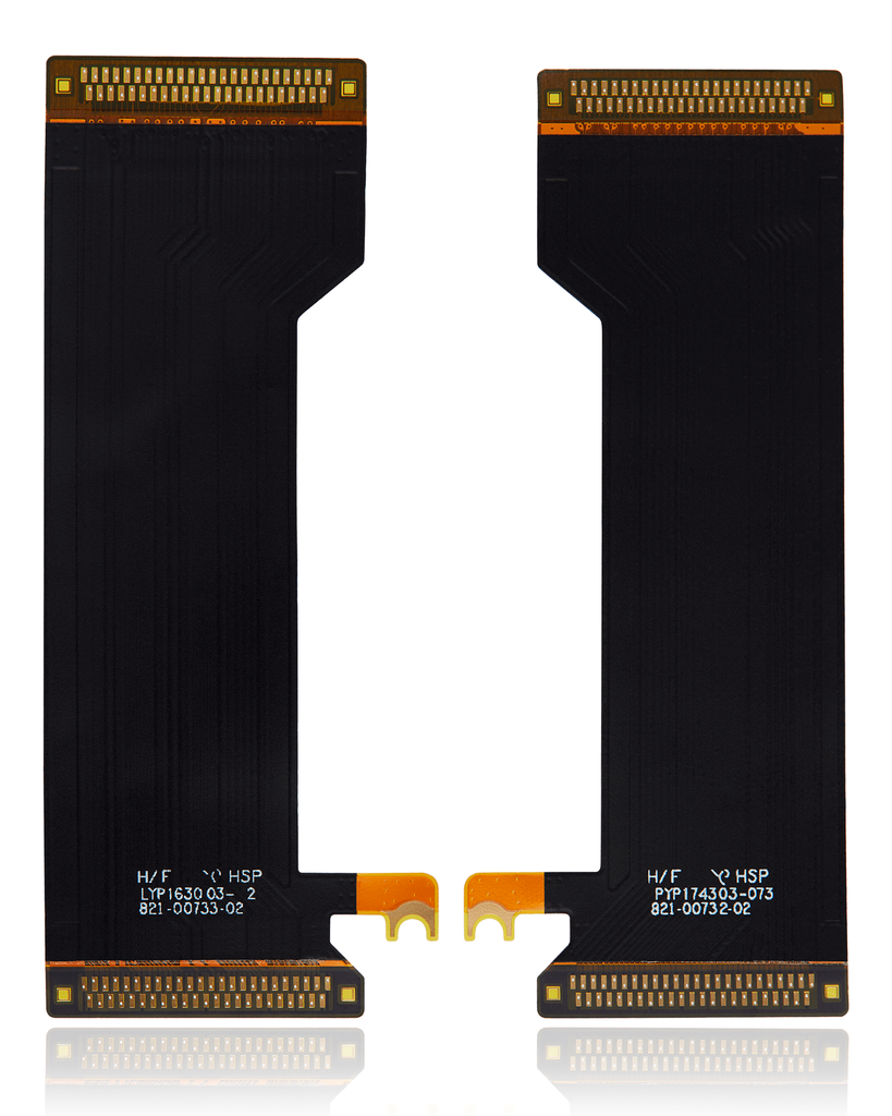 LCD Flex Cable Compatible For MacBook Pro 13&quot; / 15&quot; W/ Touch Bar (A1706 / A1707 / A1708 / A1989 / A2159 / A2289 / A2251 / A1990 Late 2016 To Mid 2020) (2 Piece Set)
