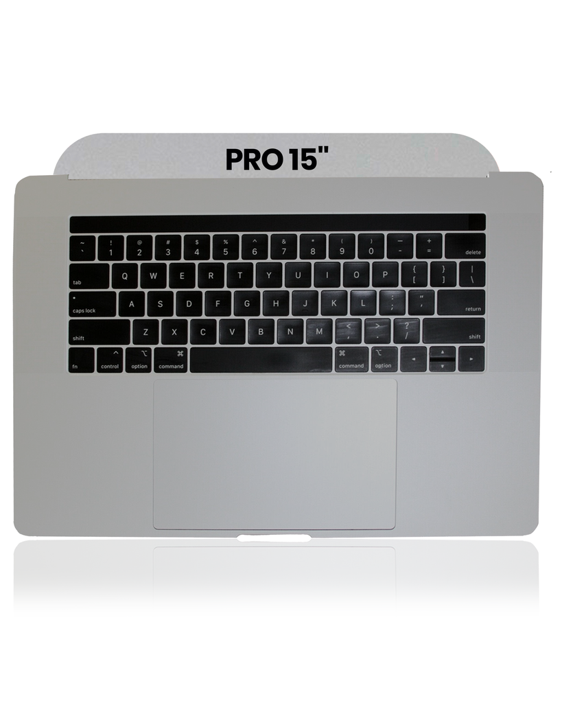 Top Case With Keyboard And Trackpad Compatible For MacBook Pro 15&quot; Touch Bar (A1990 / Late 2018 / Early 2019) (US English) (Used OEM Pull: Grade B/C) (Space Gray)