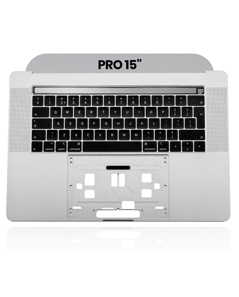 Top Case With Keyboard Compatible For MacBook Pro 15&quot; Touch Bar (A1990 / Late 2018 / Early 2019) (UK English) (Used OEM Pull: Grade New) (Space Gray)