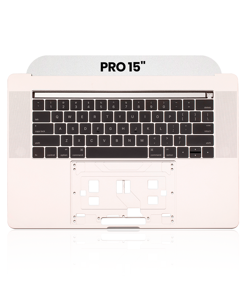 Top Case With Keyboard Compatible For MacBook Pro 15&quot; W/ Touch Bar (A1707 / Late 2016 / Mid 2017) (US Keyboard) (Used OEM Pull: Grade B/C) (Silver)