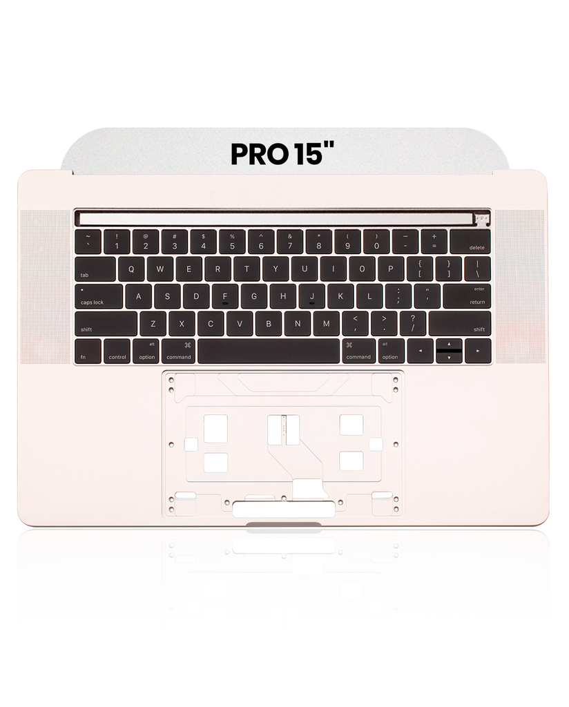 Top Case With Keyboard Compatible For MacBook Pro 15&quot; W/ Touch Bar (A1707 / Late 2016 / Mid 2017) (US Keyboard) (Used OEM Pull: Grade A) (Silver)