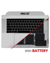Top Case Assembly With Battery And Keyboard Compatible For MacBook Pro 15&quot; Touch Bar (A1707 / Late 2016 / Mid 2017) (US Keyboard) (Used OEM Pull: Grade A) (Space Gray)