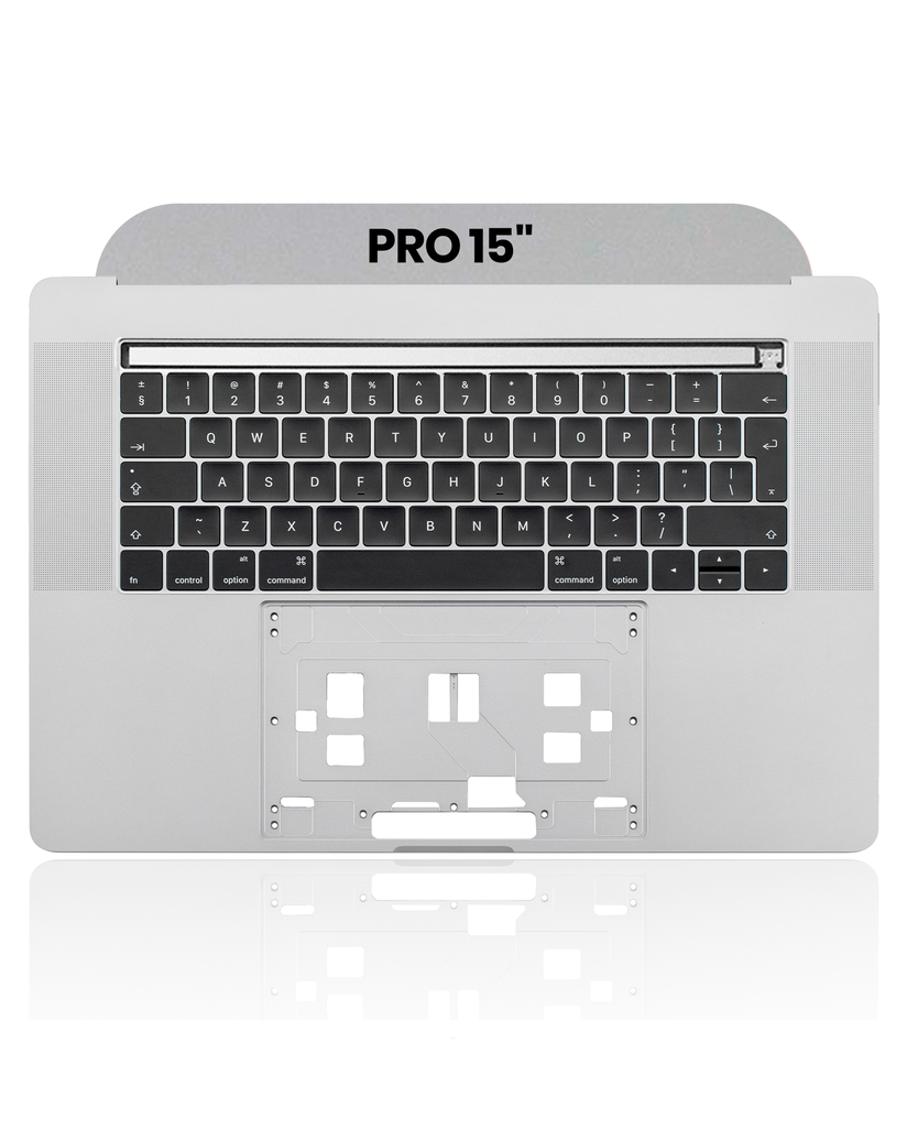 Top Case With Keyboard Compatible For MacBook Pro 15&quot; W/ Touch Bar (A1707 / Late 2016 / Mid 2017) (US Keyboard) (Used OEM Pull: Grade A) (Space Gray)