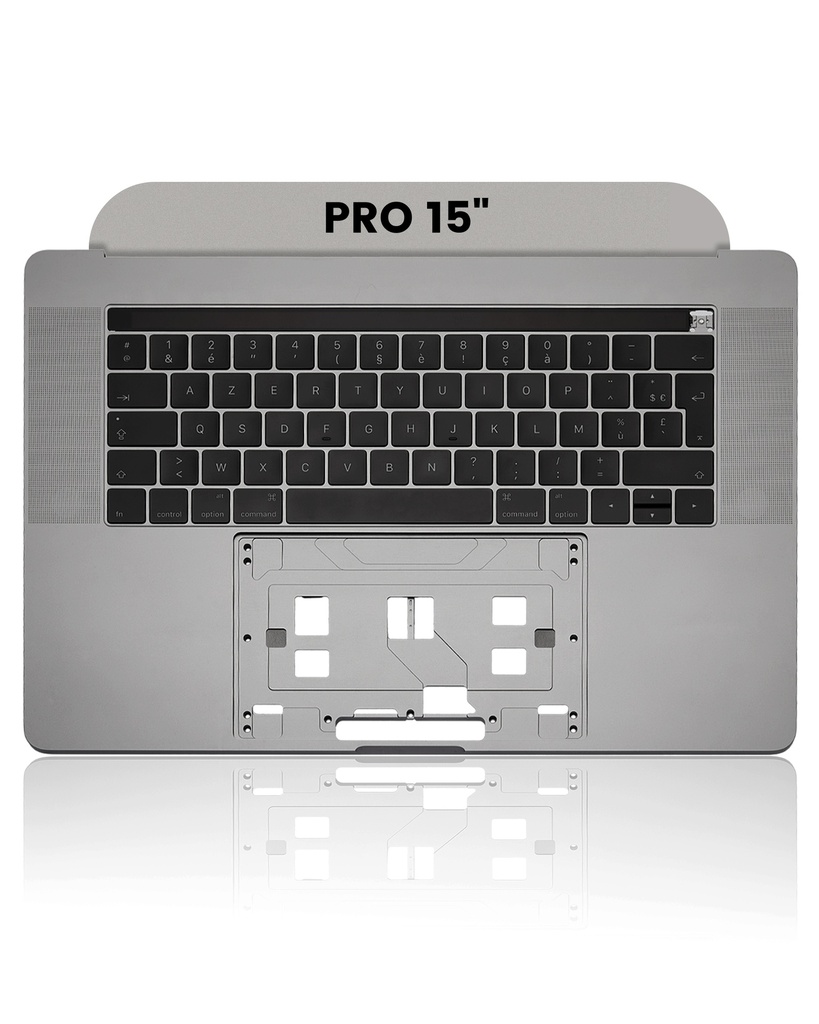 Top Case With Keyboard Compatible For MacBook Pro 15&quot; W/ Touch Bar (A1707 / Late 2016 / Mid 2017) (French Keyboard) (Space Gray)