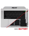 Top Case Assembly With Battery And Keyboard Compatible For MacBook Pro 15&quot; Touch Bar (A1707 / Late 2016 / Mid 2017) (US Keyboard) (Space Gray)