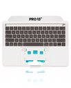 Top Case With Keyboard Compatible For MacBook Pro 13&quot; (A1989 / Late 2018 / Early 2019) (US Keyboard) (Used OEM Pull: Grade New) (Silver)