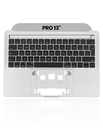 Top Case With Keyboard Compatible For MacBook Pro 13&quot; (A1989 / Late 2018 / Early 2019) (UK Keyboard) (Used OEM Pull: Grade New) (Space Gray)
