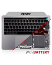 Top Case Assembly With Battery And Keyboard Compatible For MacBook Pro 13&quot; Touch Bar (A1706 / Late 2016) (UK Keyboard) (Space Gray)