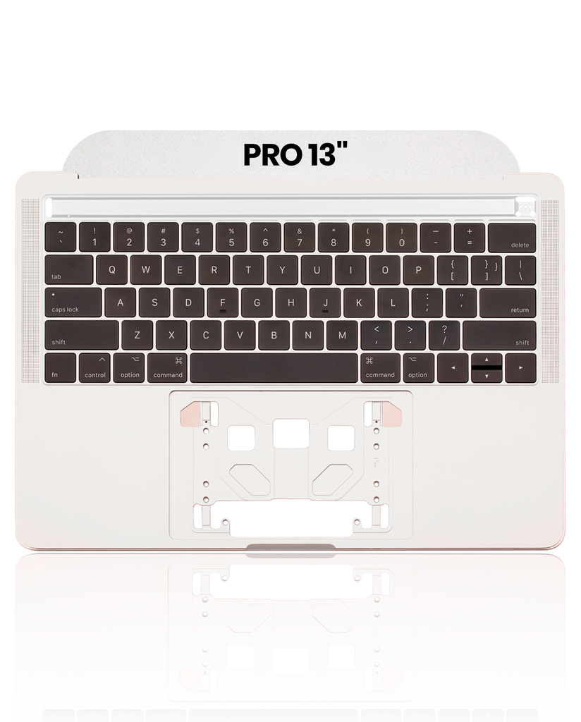 Top Case With Keyboard Compatible For MacBook Pro 13&quot; W/ Touch Bar (A1706 / Late 2016 / Mid 2017) (US English) (Used OEM Pull: Grade A) (Silver)