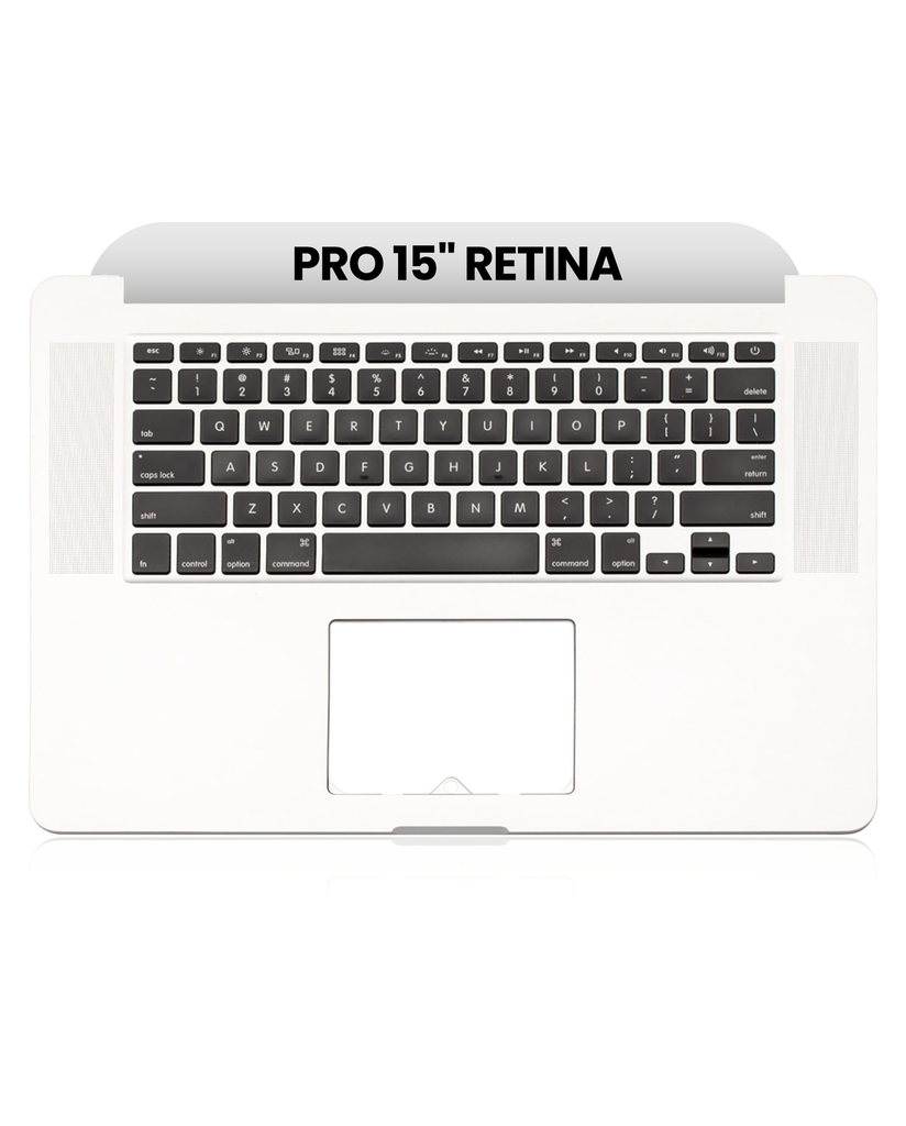 Top Case With Keyboard And Microphone Compatible For MacBook Pro 15&quot; Retina (A1398 / Mid 2015) (US English) (Used OEM Pull: Grade A)
