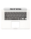 Top Case With Keyboard And Microphone Compatible For MacBook Pro 15&quot; Retina (A1398 / Mid 2015) (US English) (Used OEM Pull: Grade A)