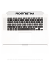 Top Case With Keyboard Compatible For MacBook Pro 15&quot; Retina (A1398 / Mid 2015) (US English) (Used OEM Pull: Grade New)