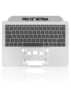 Top Case With Keyboard Compatible For MacBook Pro 13&quot; Retina (A1708 / Late 2016 / Mid 2017) (UK Keyboard) (Used OEM Pull: Grade New) (Space Gray)