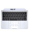 Top Case With Keyboard Compatible For MacBook Pro 13&quot; Retina (A1708 / Late 2016 / Mid 2017) (French Keyboard) (Silver)