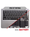 Top Case Assembly With Battery And Keyboard Compatible For MacBook Pro 13&quot; Retina (A1502 / Late 2013 / Mid 2014) (US Keyboard) (Used OEM Pull: Grade: A)