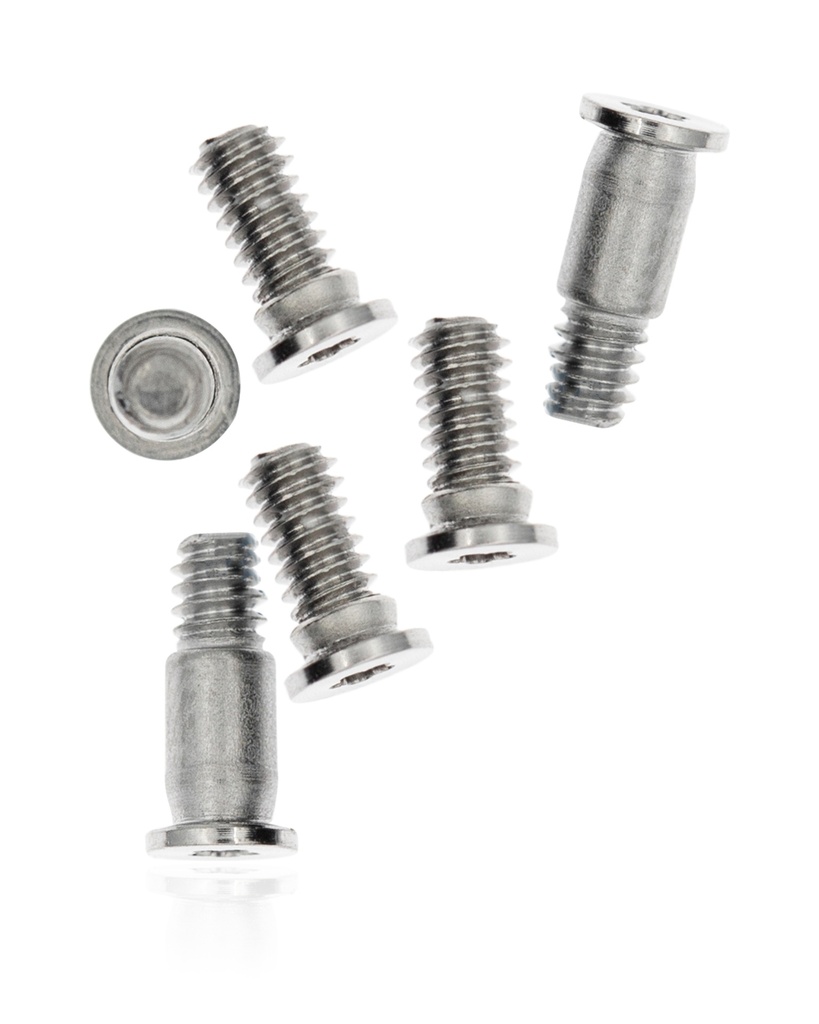 Bottom Case Screws (Pentalobe P5) Compatible For MacBook Pro 15&quot; W/ Touch Bar (A1707 / Late 2016 / Mid 2017) (A1990 / Late 2018 / Early 2019) (Silver)