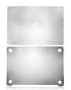 2 in 1 (Top and Bottom) Skin Compatible For MacBook Pro 13&quot; (A1989 / Late 2018 / Early 2019) (A2159 / Mid 2019) (Space Gray)