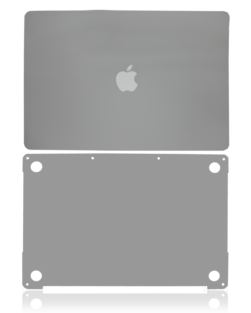 2 in 1 (Top and Bottom) Skin Compatible For MacBookPro 13&quot; (A2251 / Mid 2020) (Space Gray)