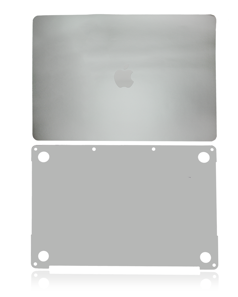 2 in 1 (Top and Bottom) Skin Compatible For MacBook Pro 15&quot; Touch Bar (A1990 / Late 2018 / Early 2019) (Space Gray)