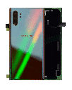 Back Cover Glass With Camera Lens Compatible For Samsung Galaxy Note 10 Plus / 5G (Service Pack) (Aura Glow / Silver)