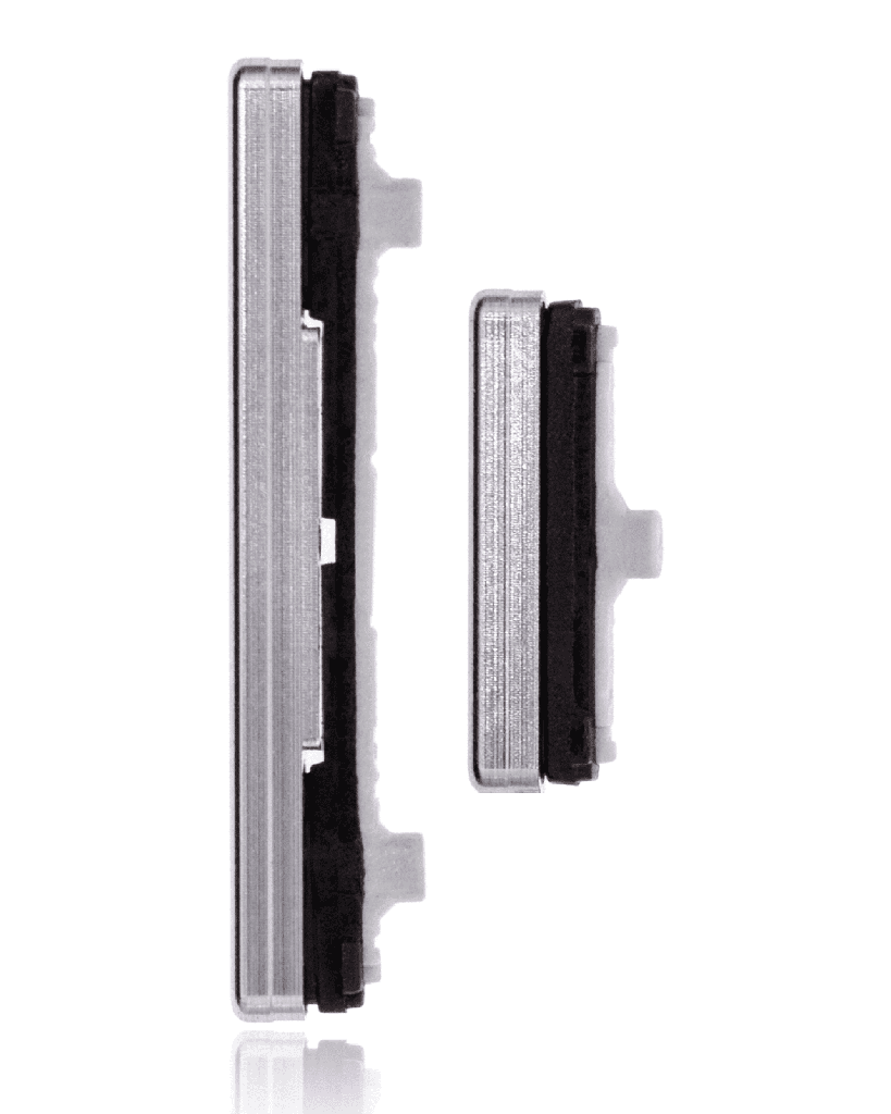 Hard Buttons (Power / Volume) Compatible For Samsung Galaxy Note 10 Plus / 5G (Aura Glow / Silver)
