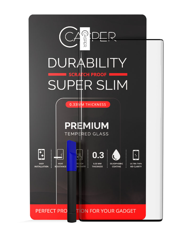 Casper UVTempered Glass With Glue Compatible For Samsung Galaxy Note 10 Plus / 5G (Case Friendly) (Retail Pack)