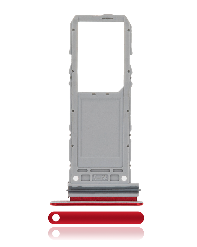 Single Sim Card Tray Compatible For Samsung Galaxy Note 10 (Aura Red)