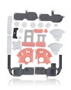 Complete Button Assembly for Nintendo Switch Lite (Coral)